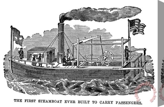 Others FITCHS STEAMBOAT, c1790 Stretched Canvas Print / Canvas Art