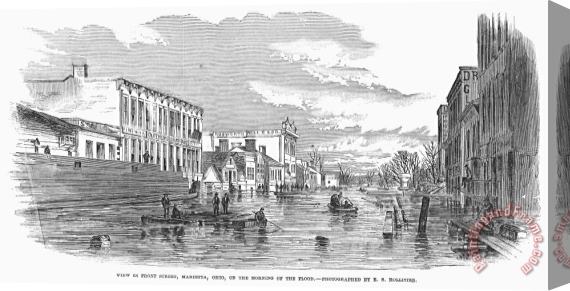 Others Floods: Marietta, 1860 Stretched Canvas Print / Canvas Art
