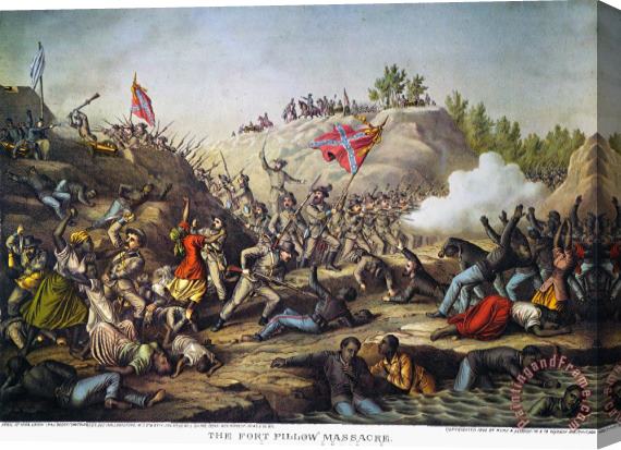 Others Fort Pillow Massacre, 1864 Stretched Canvas Painting / Canvas Art