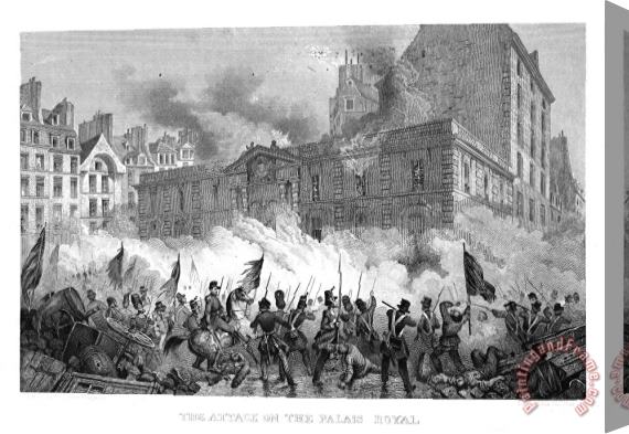 Others France: Revolution Of 1848 Stretched Canvas Print / Canvas Art