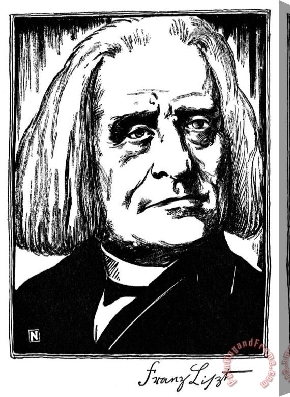 Others Franz Liszt (1811-1886) Stretched Canvas Print / Canvas Art