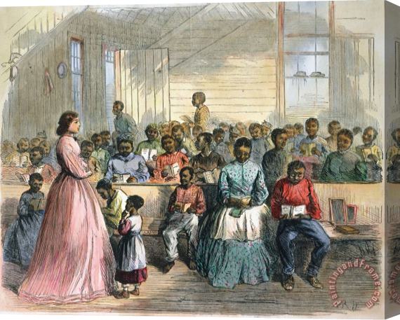 Others Freedmens School, 1866 Stretched Canvas Painting / Canvas Art