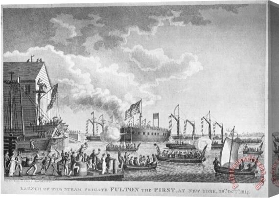 Others Fulton Steam Frigate, 1814 Stretched Canvas Painting / Canvas Art