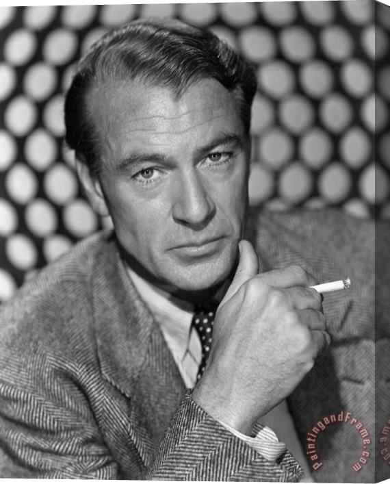 Others Gary Cooper (1901-1961) Stretched Canvas Painting / Canvas Art