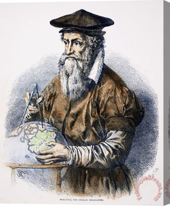 Others Gerhardus Mercator Stretched Canvas Painting / Canvas Art