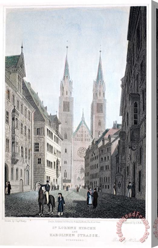 Others Germany: Nuremberg, 1822 Stretched Canvas Painting / Canvas Art