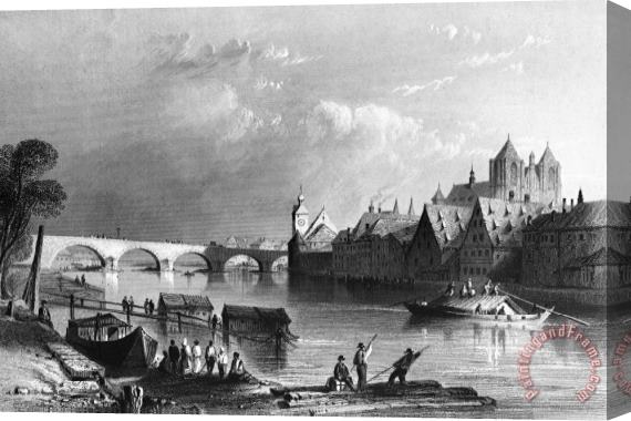 Others Germany: Regensburg Stretched Canvas Print / Canvas Art
