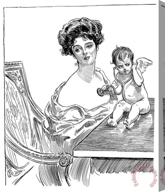 Others Gibson: Gibson Girl, 1901 Stretched Canvas Print / Canvas Art
