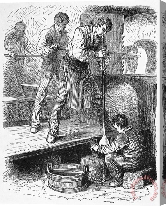 Others Glassworker, 19th Century Stretched Canvas Print / Canvas Art