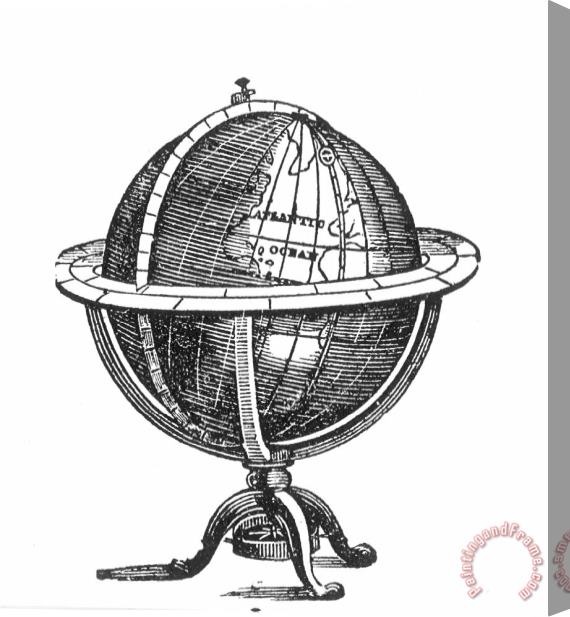 Others GLOBE, 19th CENTURY Stretched Canvas Print / Canvas Art