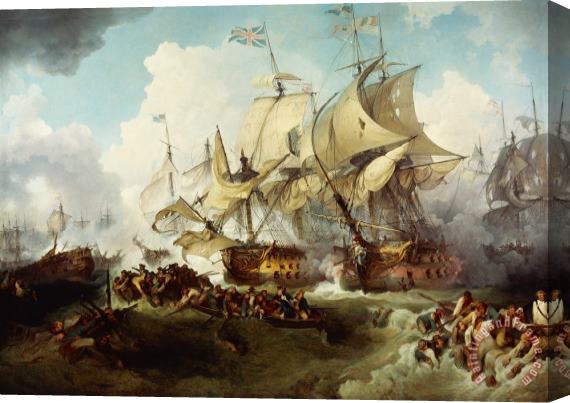 Others Glorious First Of June Or Third Battle Of Ushant Between English And French Stretched Canvas Print / Canvas Art