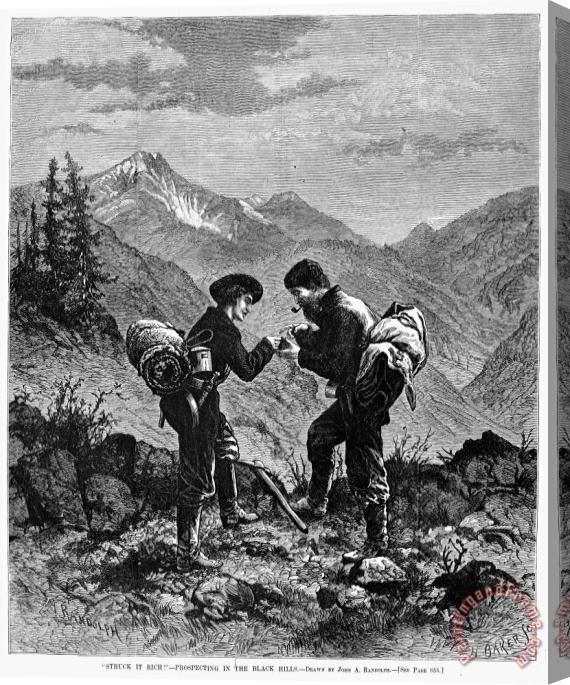 Others Gold Prospectors, 1876 Stretched Canvas Painting / Canvas Art