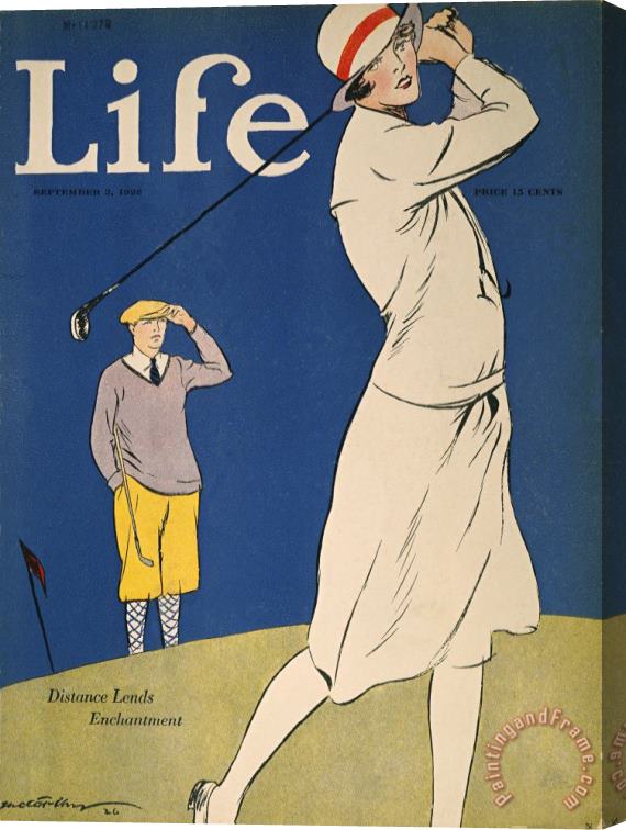 Others Golfing: Magazine Cover Stretched Canvas Painting / Canvas Art