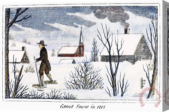 Others Great Snow Of 1717 Stretched Canvas Painting / Canvas Art