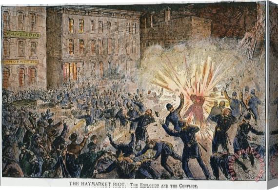 Others Haymarket Riot, 1886 Stretched Canvas Painting / Canvas Art