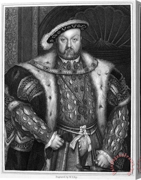 Others Henry Viii (1491-1547) Stretched Canvas Painting / Canvas Art