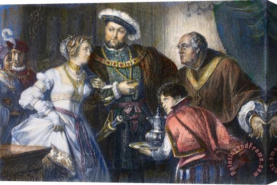 Others Henry Viii And Anne Boleyn Stretched Canvas Print / Canvas Art
