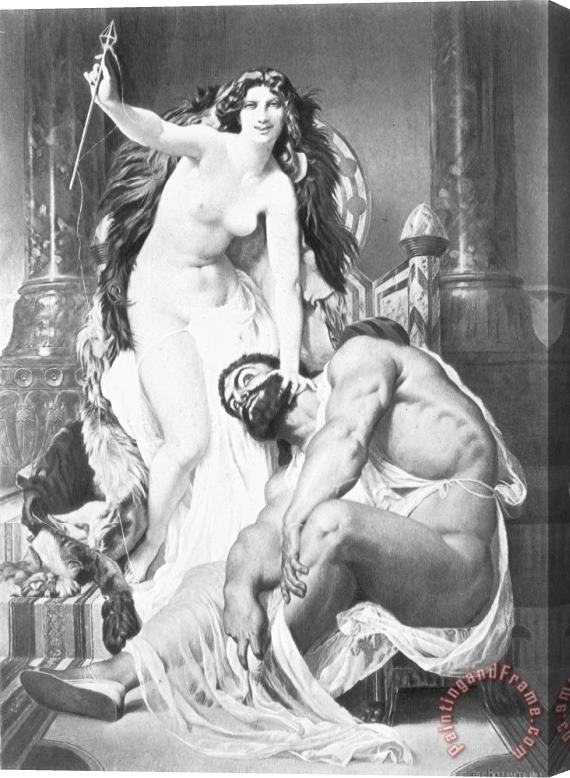 Others Hercules And Omphale Stretched Canvas Painting / Canvas Art