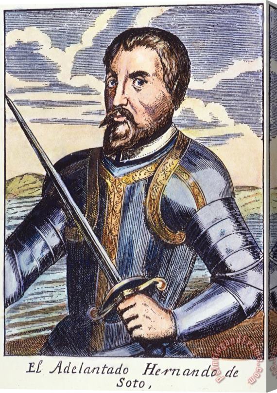 Others HERNANDO de SOTO (1500-1542) Stretched Canvas Painting / Canvas Art