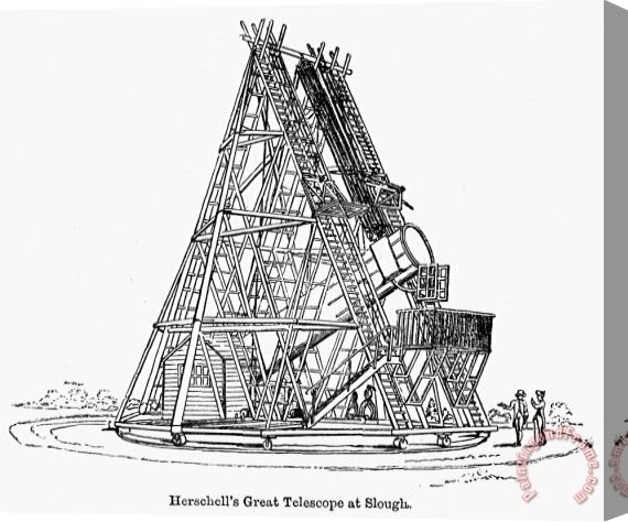 Others Herschels Telescope, 1789 Stretched Canvas Print / Canvas Art