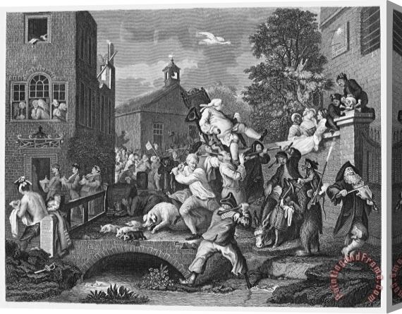 Others Hogarth: Election Stretched Canvas Print / Canvas Art