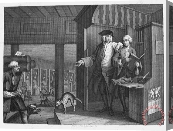 Others Hogarth: Industry, 1747 Stretched Canvas Print / Canvas Art