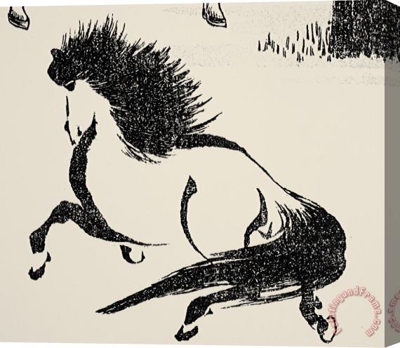 Others HOKUSAI: HORSE, c1814 Stretched Canvas Print / Canvas Art