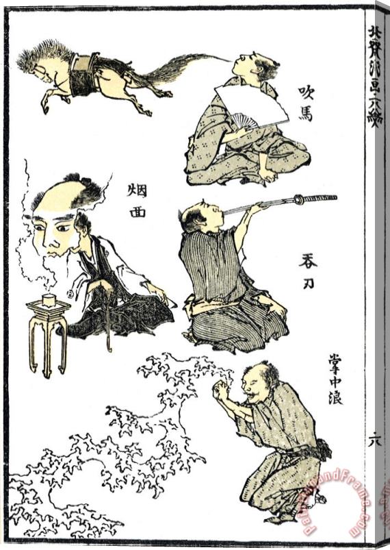 Others Hokusai: Manga, 1819 Stretched Canvas Print / Canvas Art