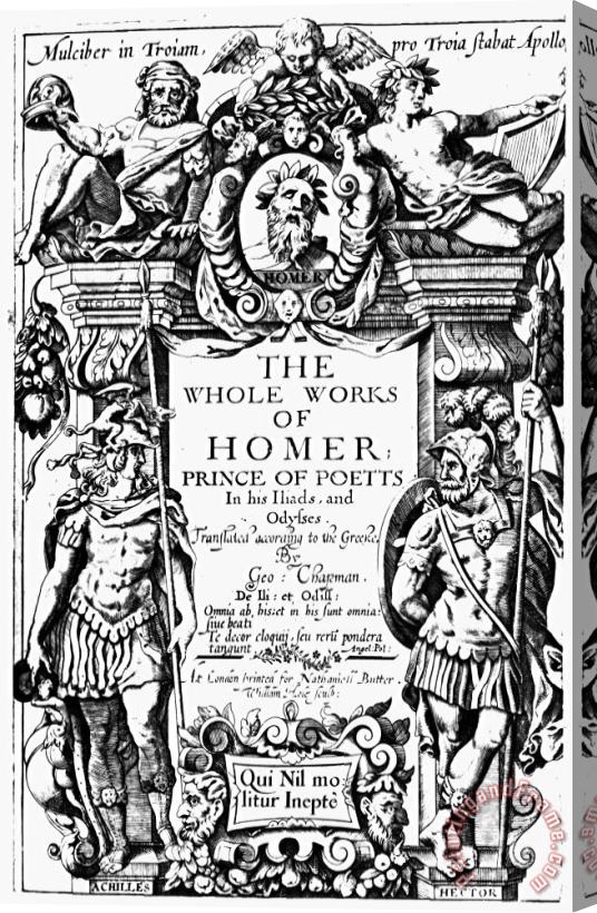 Others Homer Title Page, 1616 Stretched Canvas Print / Canvas Art