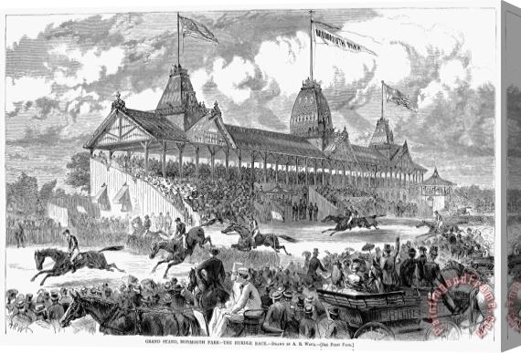 Others Horse Racing, 1870 Stretched Canvas Print / Canvas Art