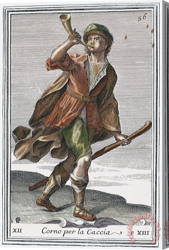 Others Hunting Horn, 1723 Stretched Canvas Print / Canvas Art