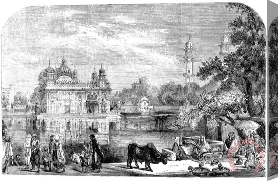 Others India: Golden Temple, 1858 Stretched Canvas Print / Canvas Art
