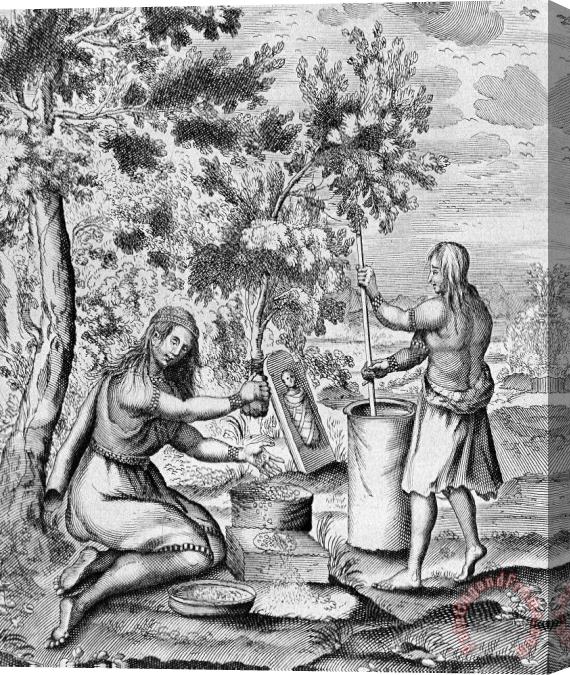 Others Iroquois Women, 1664 Stretched Canvas Print / Canvas Art