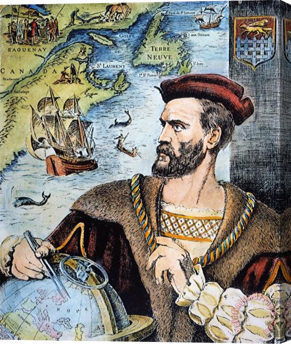 Others Jacques Cartier (1491-1557) Stretched Canvas Painting / Canvas Art