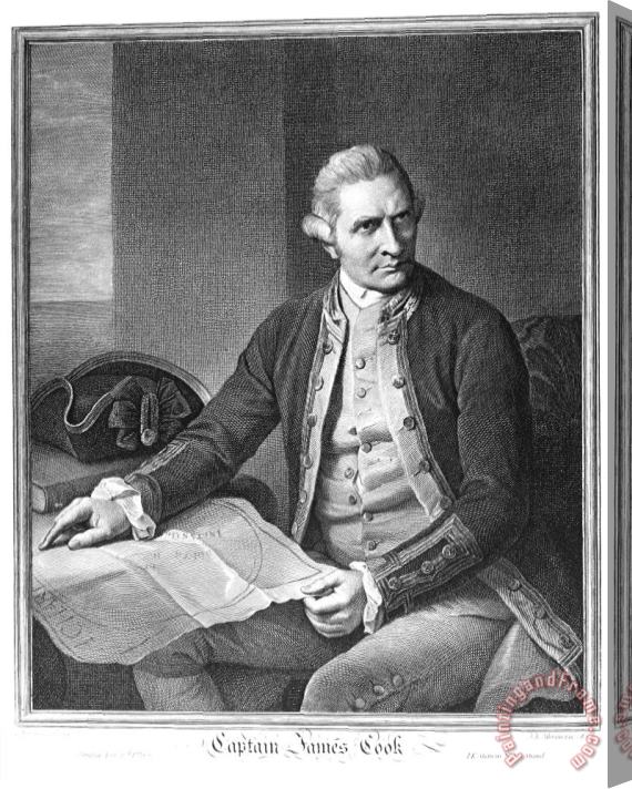 Others James Cook (1728-1779) Stretched Canvas Print / Canvas Art