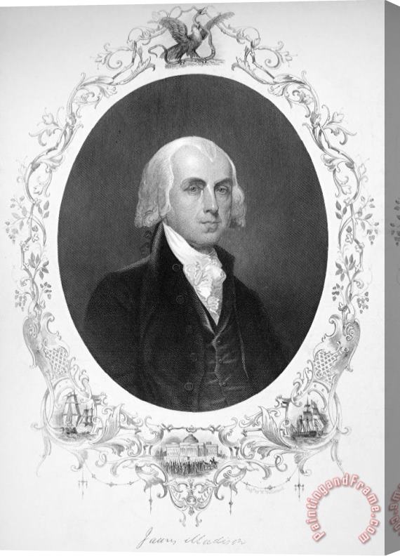 Others James Madison (1751-1836) Stretched Canvas Painting / Canvas Art