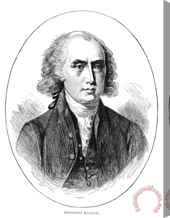 Others James Madison (1751-1836) Stretched Canvas Print / Canvas Art