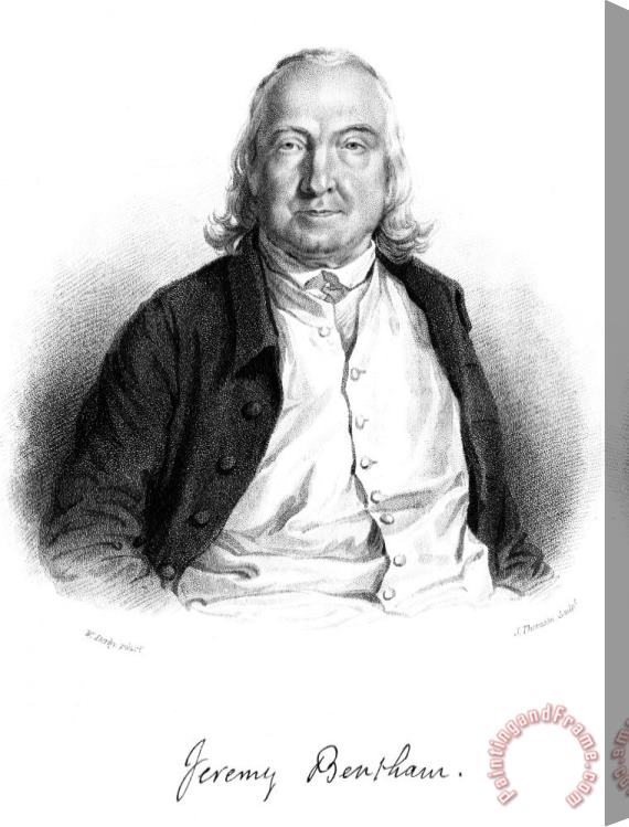 Others Jeremy Bentham (1748-1832) Stretched Canvas Print / Canvas Art