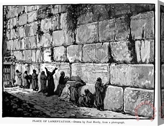 Others Jerusalem: Wailing Wall Stretched Canvas Print / Canvas Art