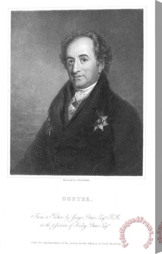 Others Johann Goethe (1749-1832) Stretched Canvas Print / Canvas Art