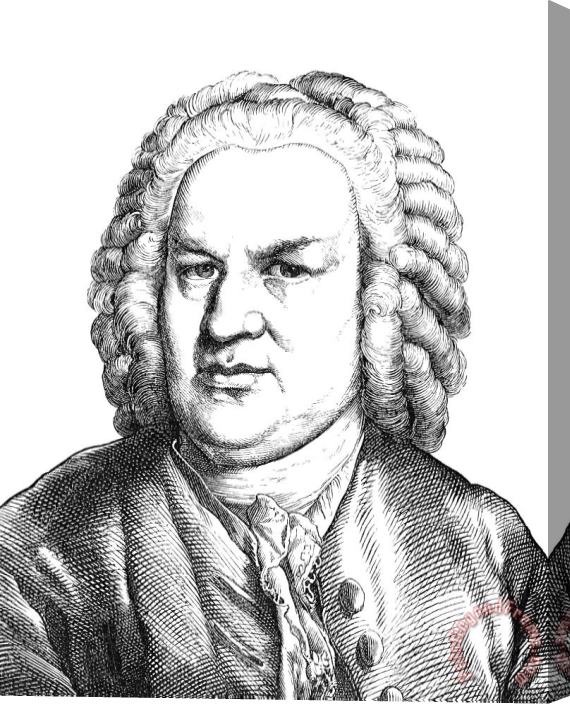 Others Johann Sebastian Bach Stretched Canvas Print / Canvas Art