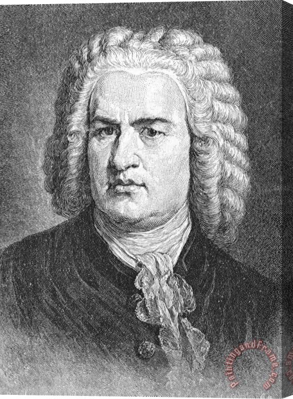 Others Johann Sebastian Bach Stretched Canvas Painting / Canvas Art