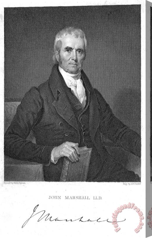 Others John Marshall (1755-1835) Stretched Canvas Painting / Canvas Art