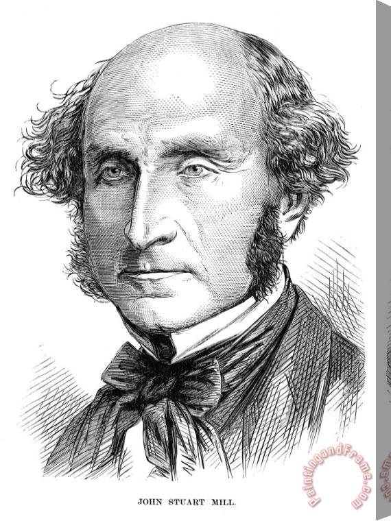 Others John Stuart Mill Stretched Canvas Print / Canvas Art