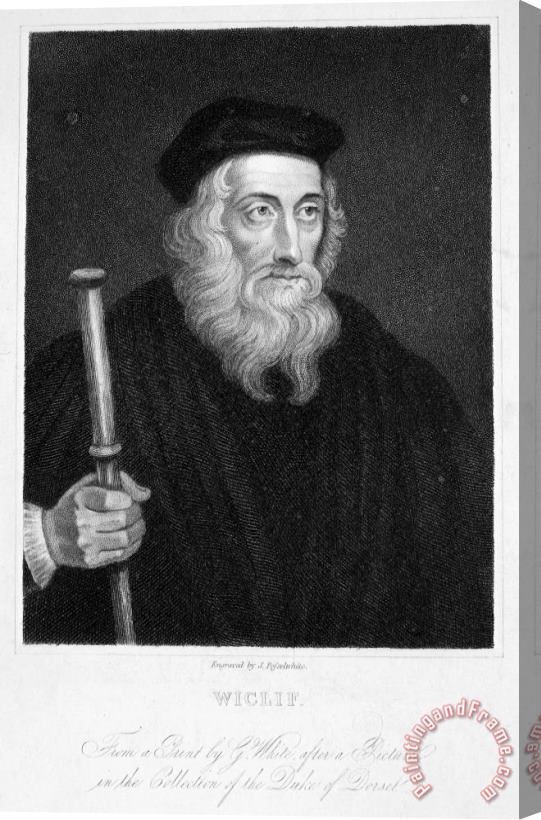 Others John Wycliffe (1320?-1384) Stretched Canvas Painting / Canvas Art
