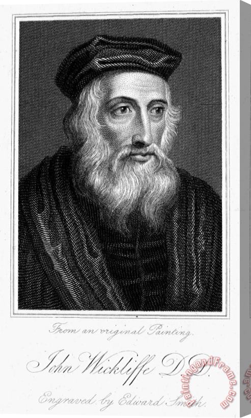 Others John Wycliffe (1320 -1384) Stretched Canvas Print / Canvas Art