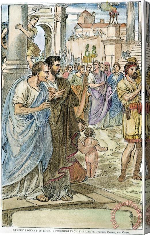 Others Julius Caesar (100 B.c-44 B.c.) Stretched Canvas Print / Canvas Art