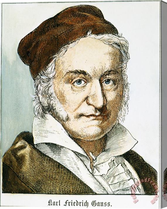 Others Karl Friedrich Gauss Stretched Canvas Print / Canvas Art
