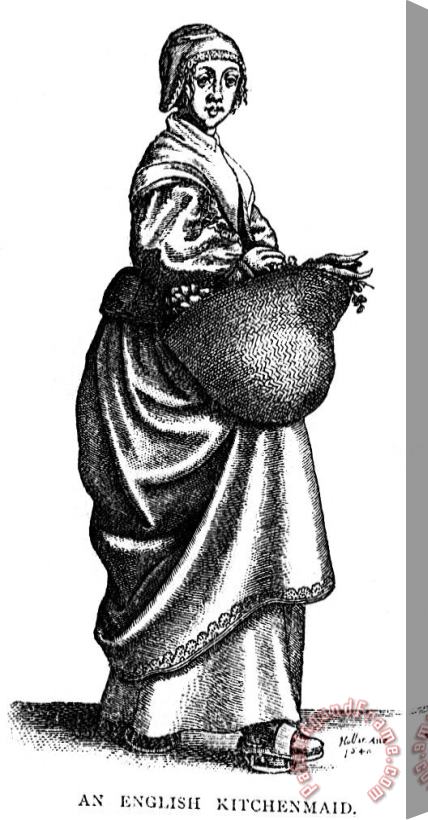 Others KITCHENMAID, 17th CENTURY Stretched Canvas Print / Canvas Art