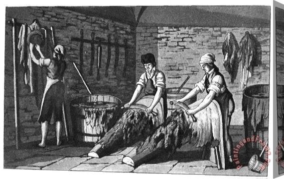 Others Leather Manufacture, 1800 Stretched Canvas Print / Canvas Art